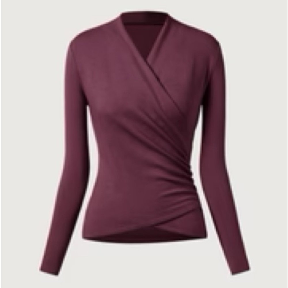 OGL Purple Wrap Fitted Blouse
New with Tags!